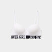 Soutien-gorge triangle microfibre blanc femme