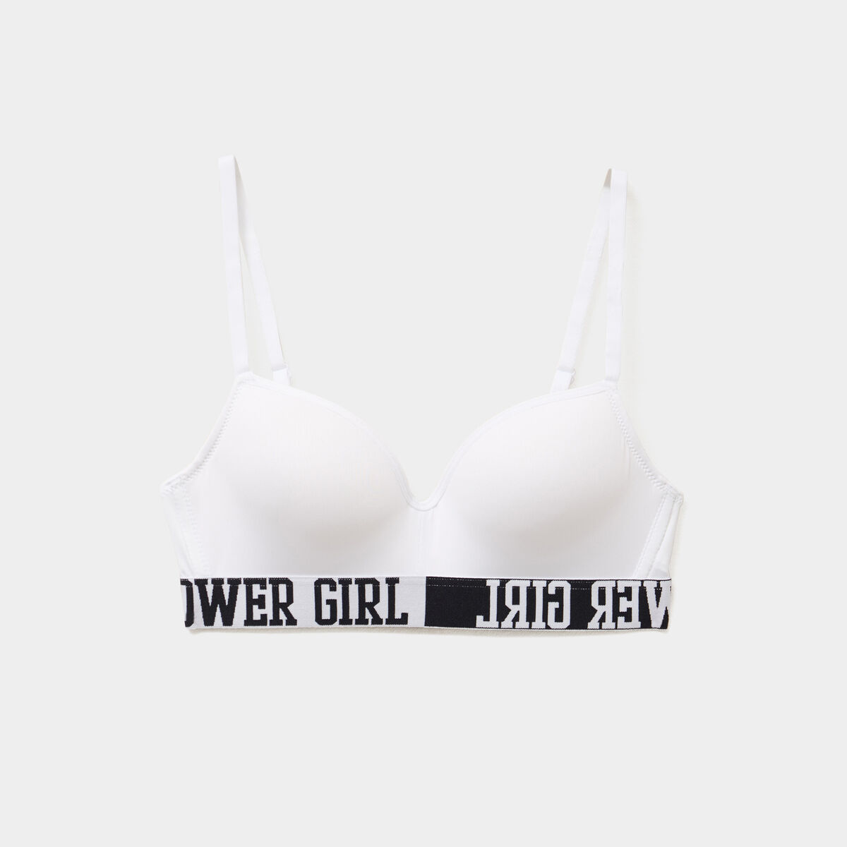 Soutien-gorge triangle microfibre blanc femme