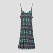 Robe longueur genou détail noeud dos noir femme