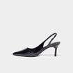Escarpins slingback talons aiguilles noir femme