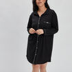 Chemise de nuit liquette noir femme grande taille