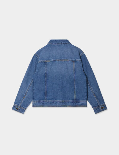 Blouson en jean coton denim stone garçon