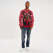 Pull de No&euml;l manches longues rouge homme