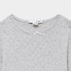 Lot 2 t-shirts coton manches courtes gris clair fille