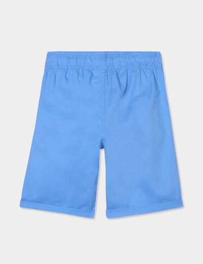 Short droit taille élastiquée à coulisse bleu lavande garçon