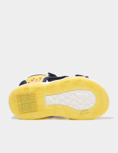 Sandales semelles lumineuses Pok&eacute;mon jaune gar&ccedil;on