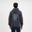 Sweat hoodie 1 poche AC/DC gris fonc&eacute; homme