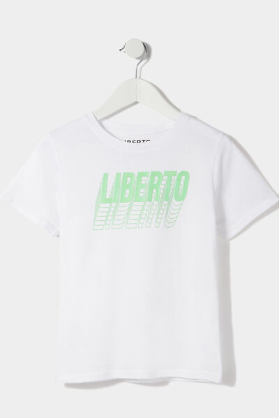 T-shirt Liberto blanc garçon