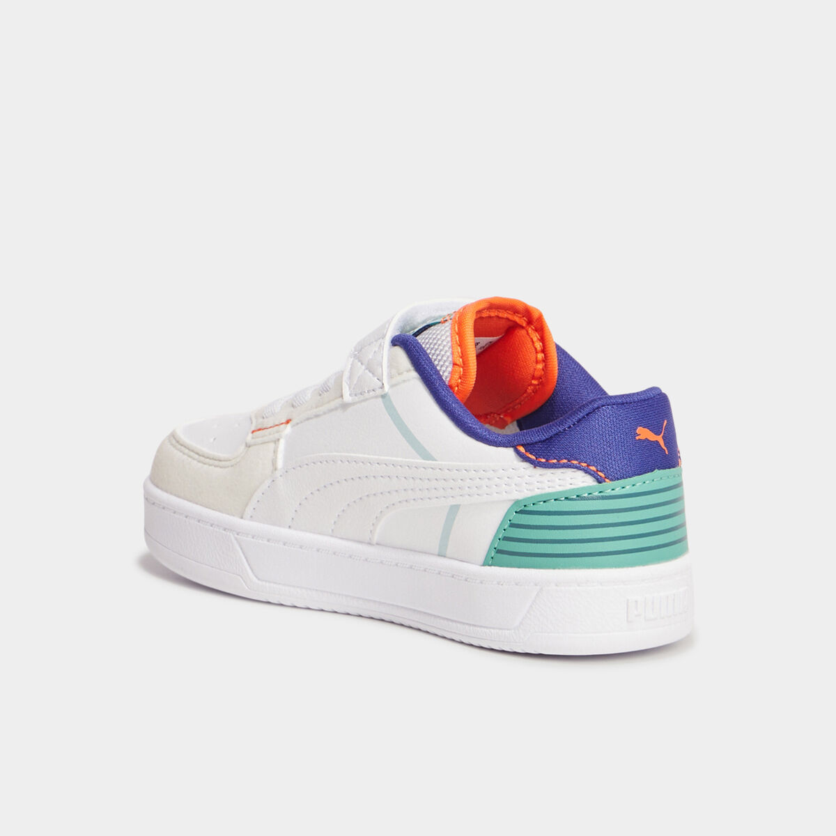 Tennis basses &agrave; scratchs Puma Caven 2.0 blanc gar&ccedil;on