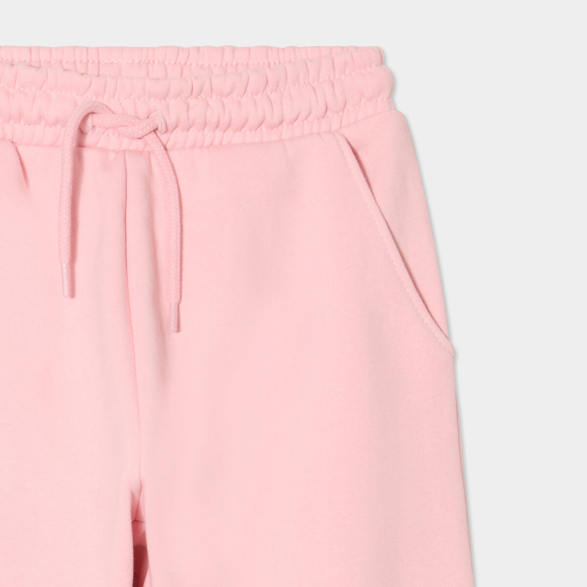 Pantalon de jogging molleton rose clair fille