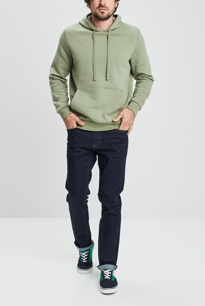 Jeans slim 5 poches denim brut homme