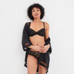 Soutien-gorge emboîtant dentelle noir femme