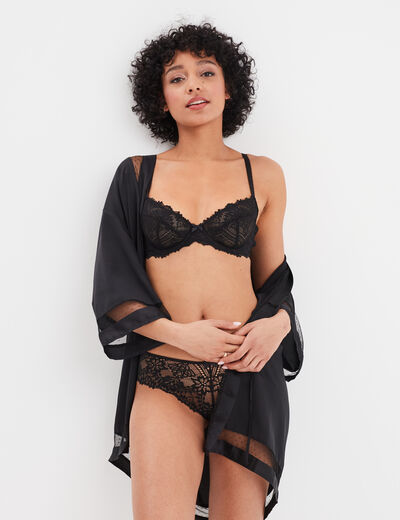 Soutien-gorge emboîtant dentelle noir femme