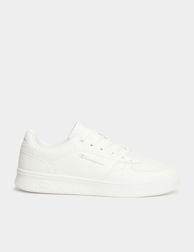 Tennis basses &agrave; lacets Champion Newman blanc homme