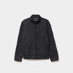 Gilet manches longues col montant gris fonc&eacute; homme