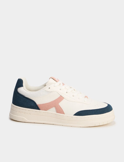 Baskets &agrave; lacets bleu femme