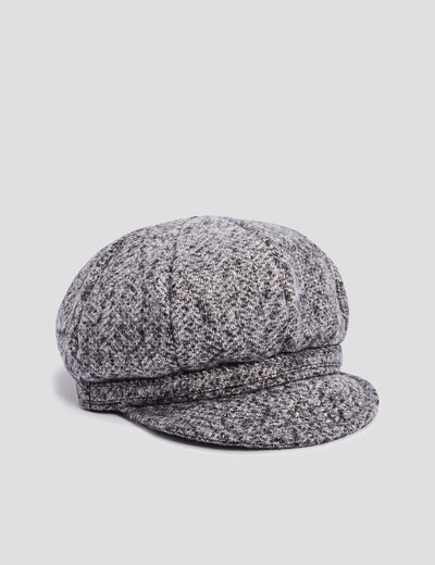 Casquette gavroche gris femme