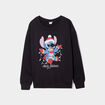 Sweat de Noël col rond Stitch noir femme grande taille