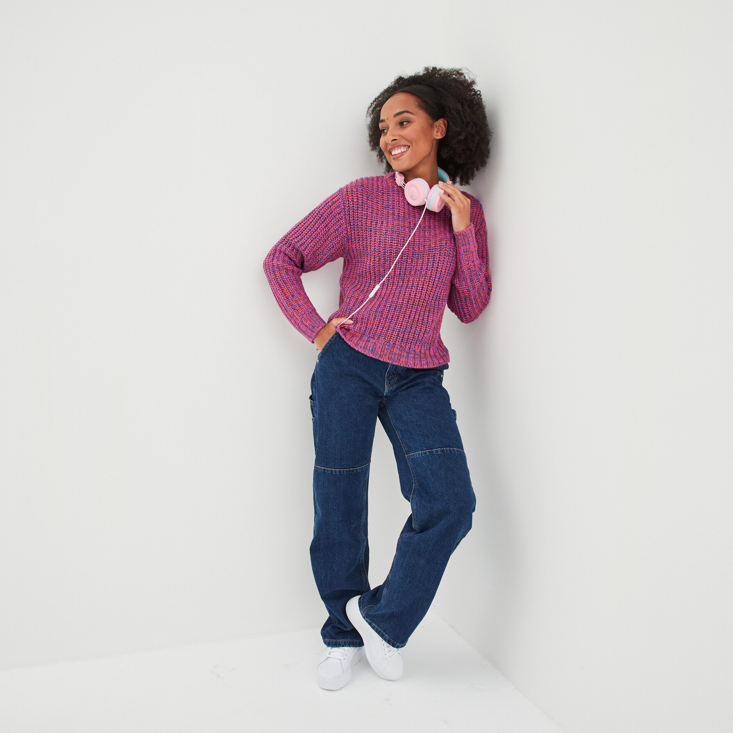 Jeans cargo Creeks denim stone femme CREEKS
