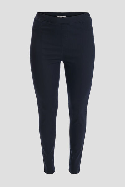 Jegging bleu marine femme grande taille