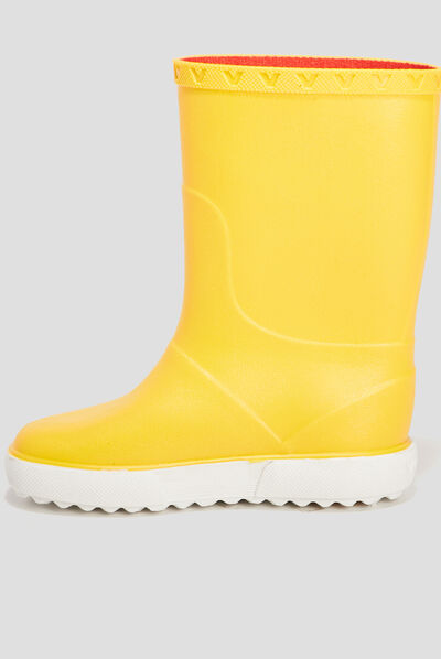 Bottes de pluie jaune fille
