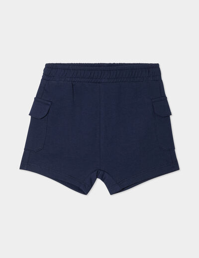 Short avec poches côtés bleu marine bébé garçon