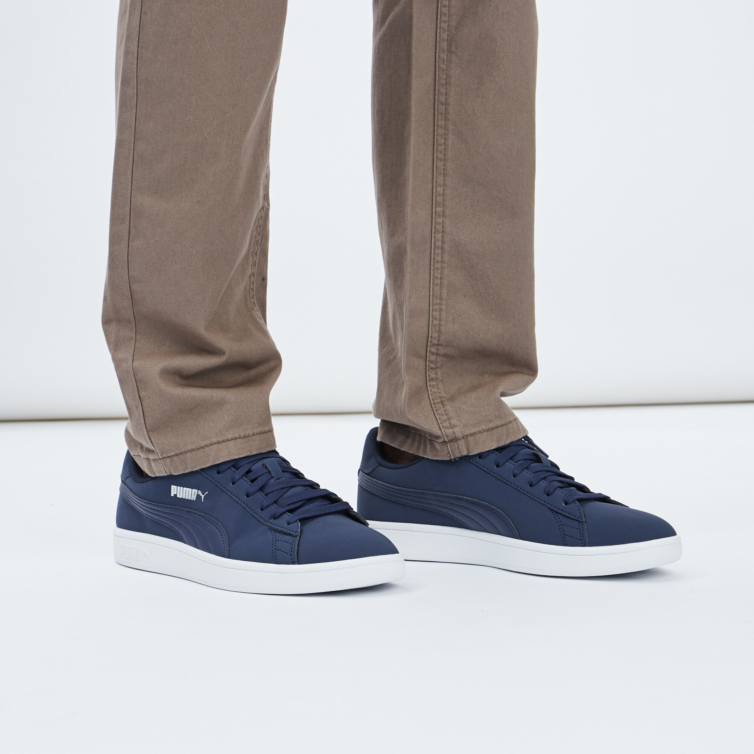 Tennis à lacets Puma Smash bleu marine homme