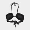 Haut de maillot de bain bandeau noir femme