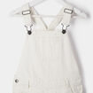 Salopette short droite ecru fille