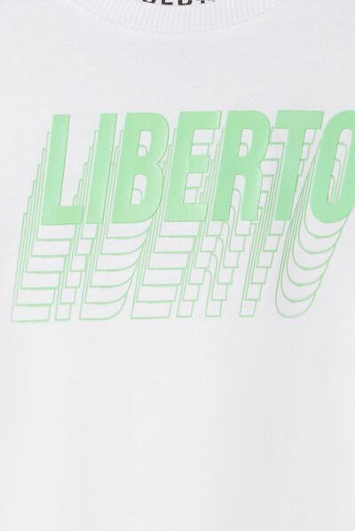 T-shirt Liberto blanc garçon