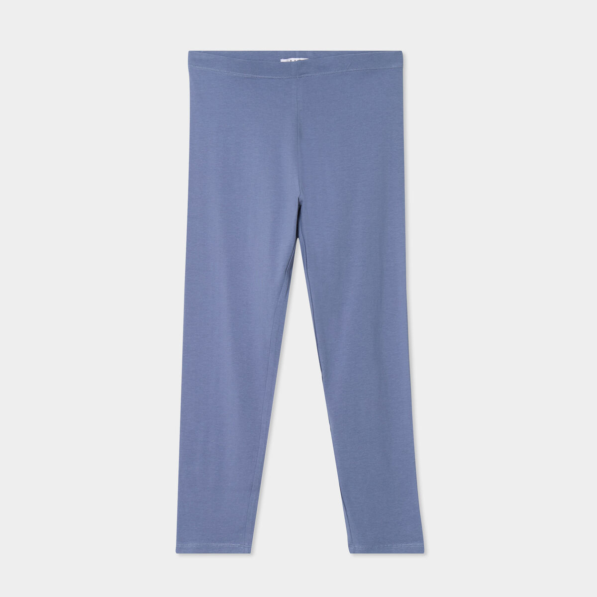 Legging 7/8ème taille élastiquée bleu gris femme