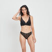 Soutien-gorge foulard à coque noir femme