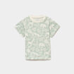 T-shirt manches courtes coton vert pastel b&eacute;b&eacute; gar&ccedil;on