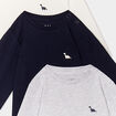 Lot 3 t-shirts manches longues coton blanc bébé garçon