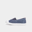 Ballerines en toile bleu marine fille