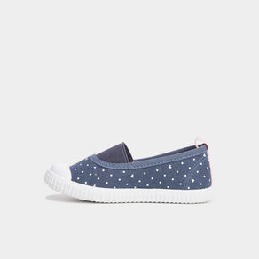 Ballerines en toile bleu marine fille