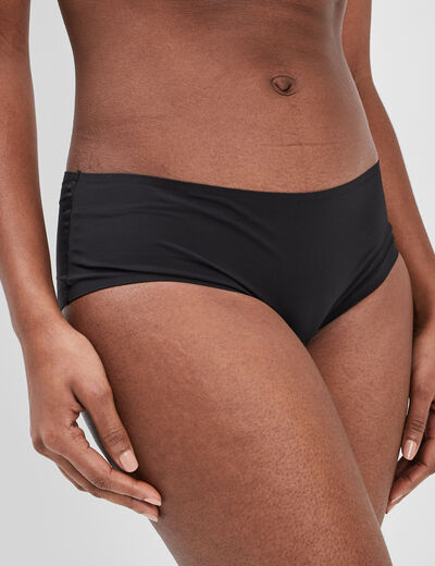 Shorty microfibre sans coutures noir femme