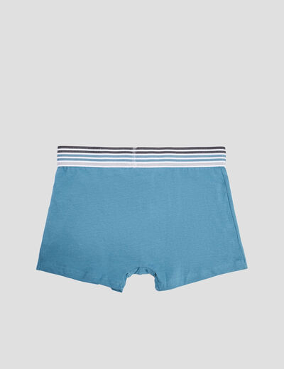 Lot 3 boxers bleu canard homme