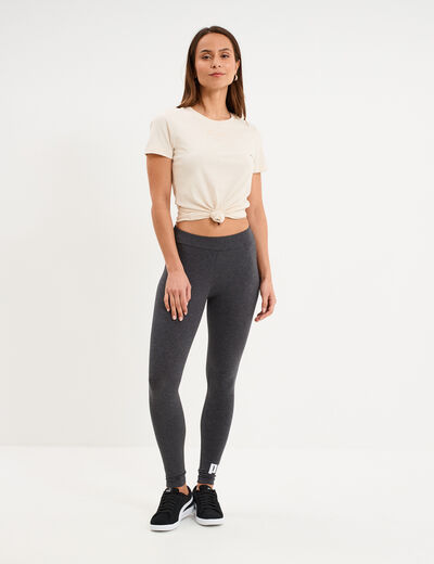 Legging de sport taille haute Puma gris argent femme