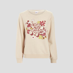 sweat a col rond mickey sable femme Sweat à col rond Mickey sable femme