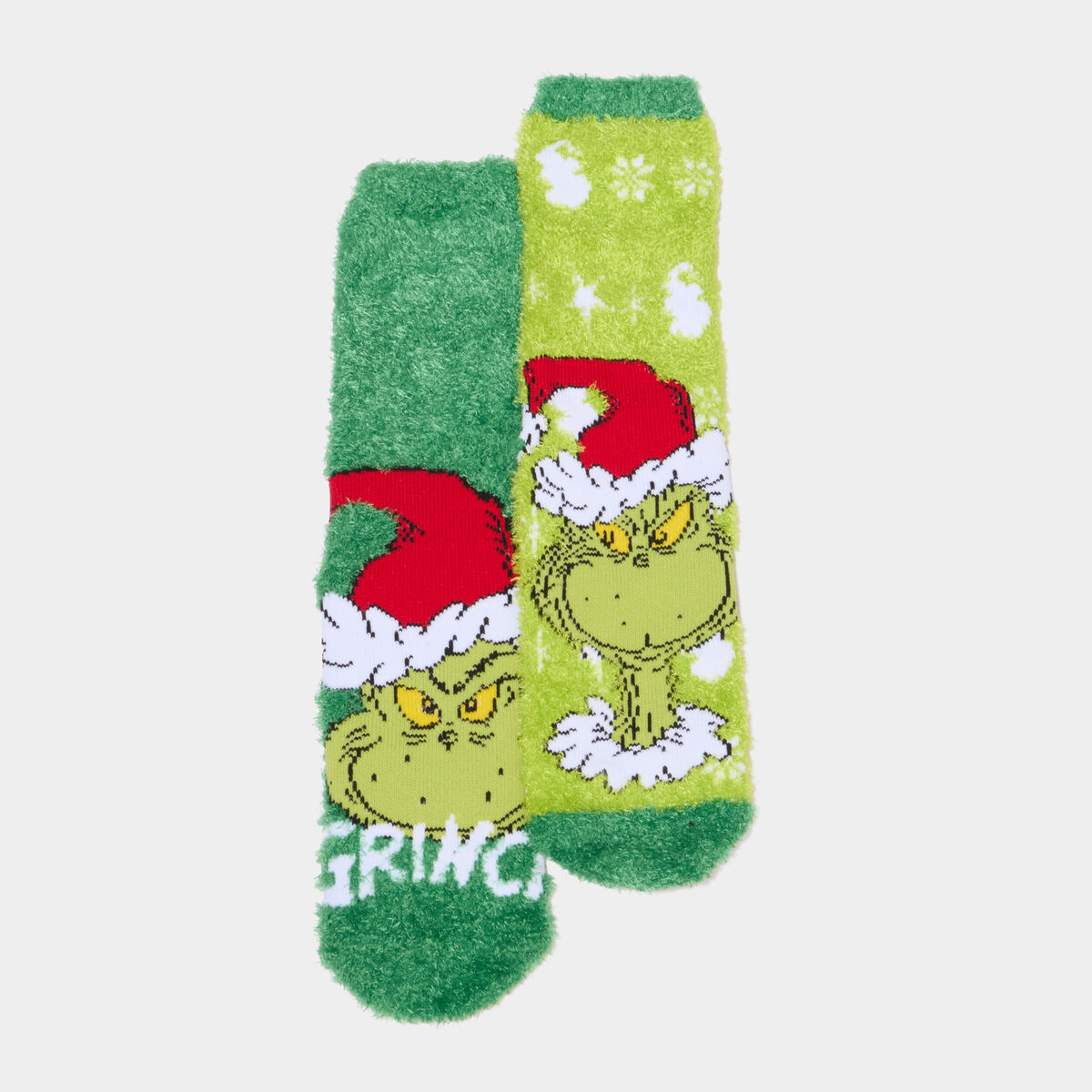 Lot 2 paires chaussettes Le Grinch vert gar&ccedil;on