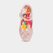 Babies à paillettes vernies Disney rose fille
