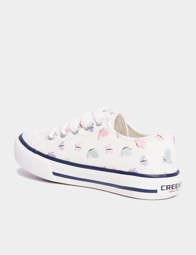 Tennis basses en toile à lacets Creeks multicolore fille