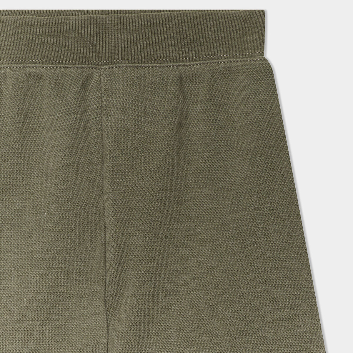 Pantalon jogging taille élastiquée coton vert kaki bébé garçon