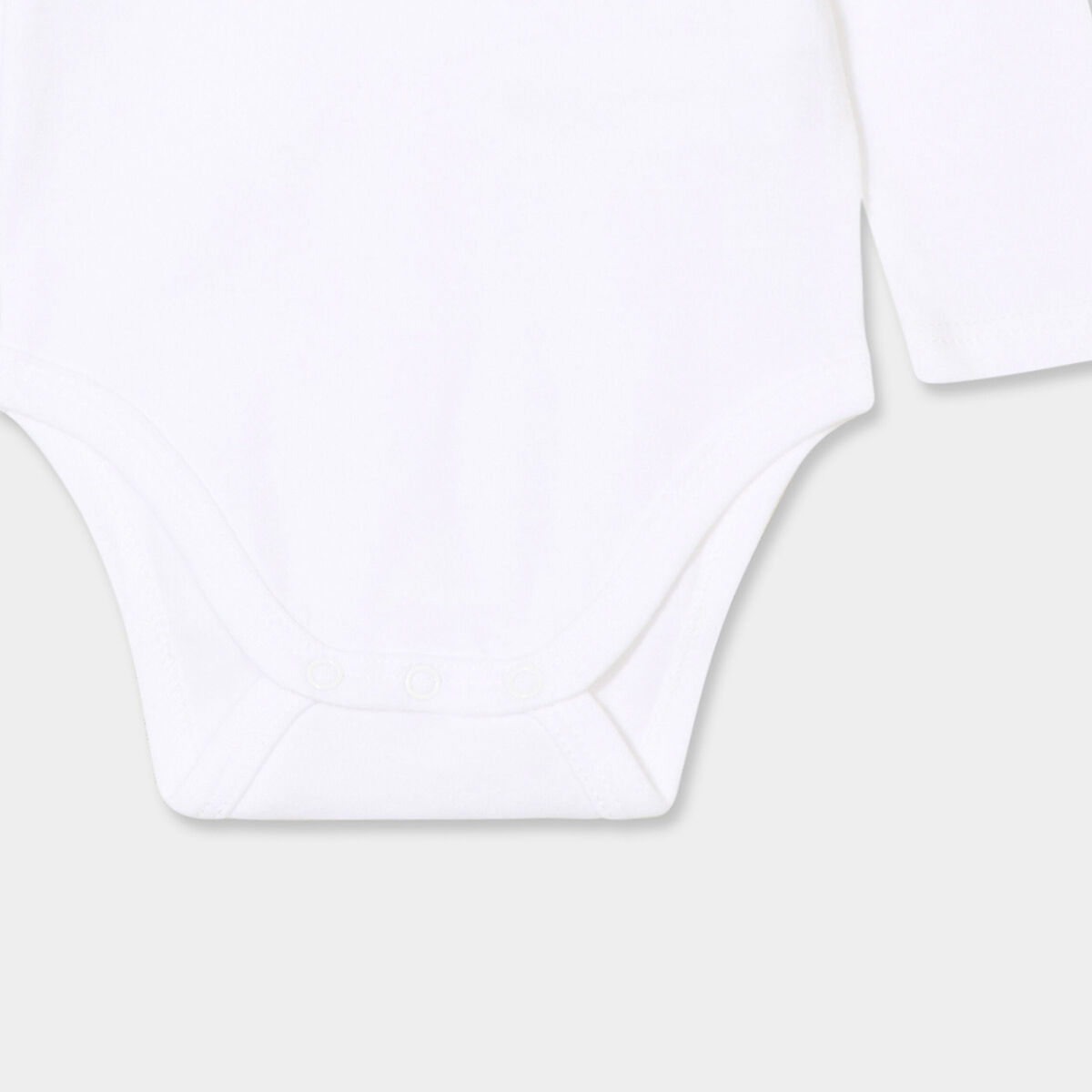 Body US coton Monsieur Caca x La Halle blanc b&eacute;b&eacute; fille