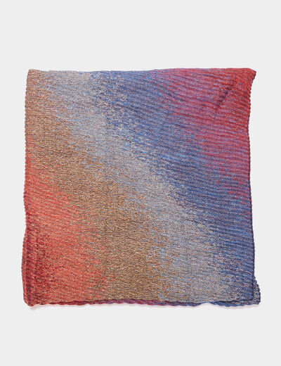 Écharpe plissée multicolore femme