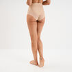 Culotte mi haute gainante sans couture beige femme
