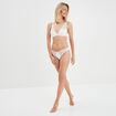 Tanga à dentelle blanc femme