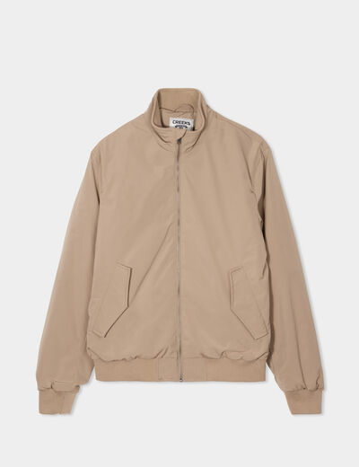 Blouson zippé col montant Creeks taupe homme