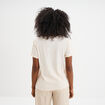 T-shirt manches courtes coton blanc femme